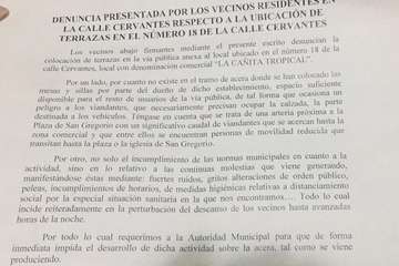 Quejas vecinales contra un local de restauración en Los Llanos/TA.